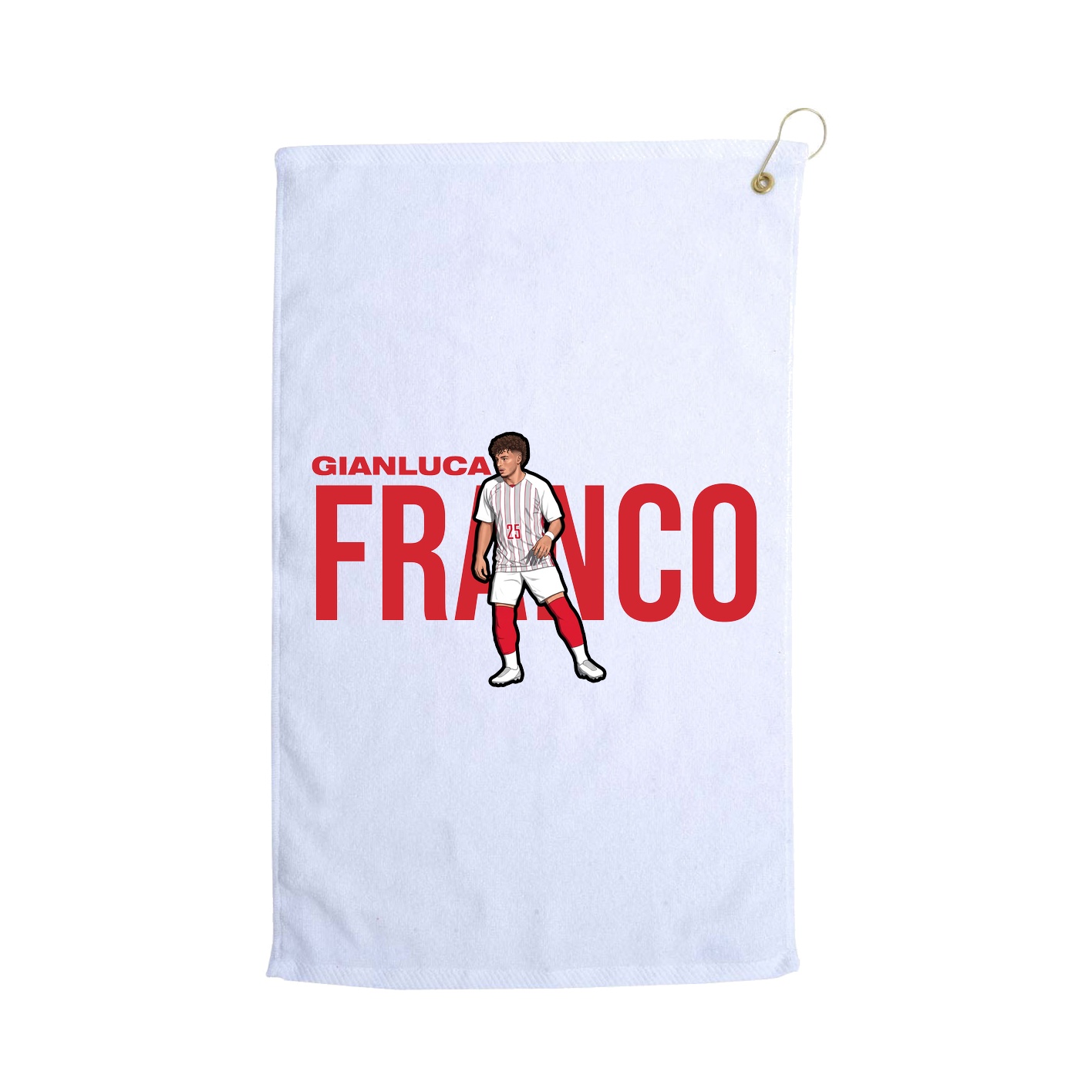 Golf Towel — Player Name in White
