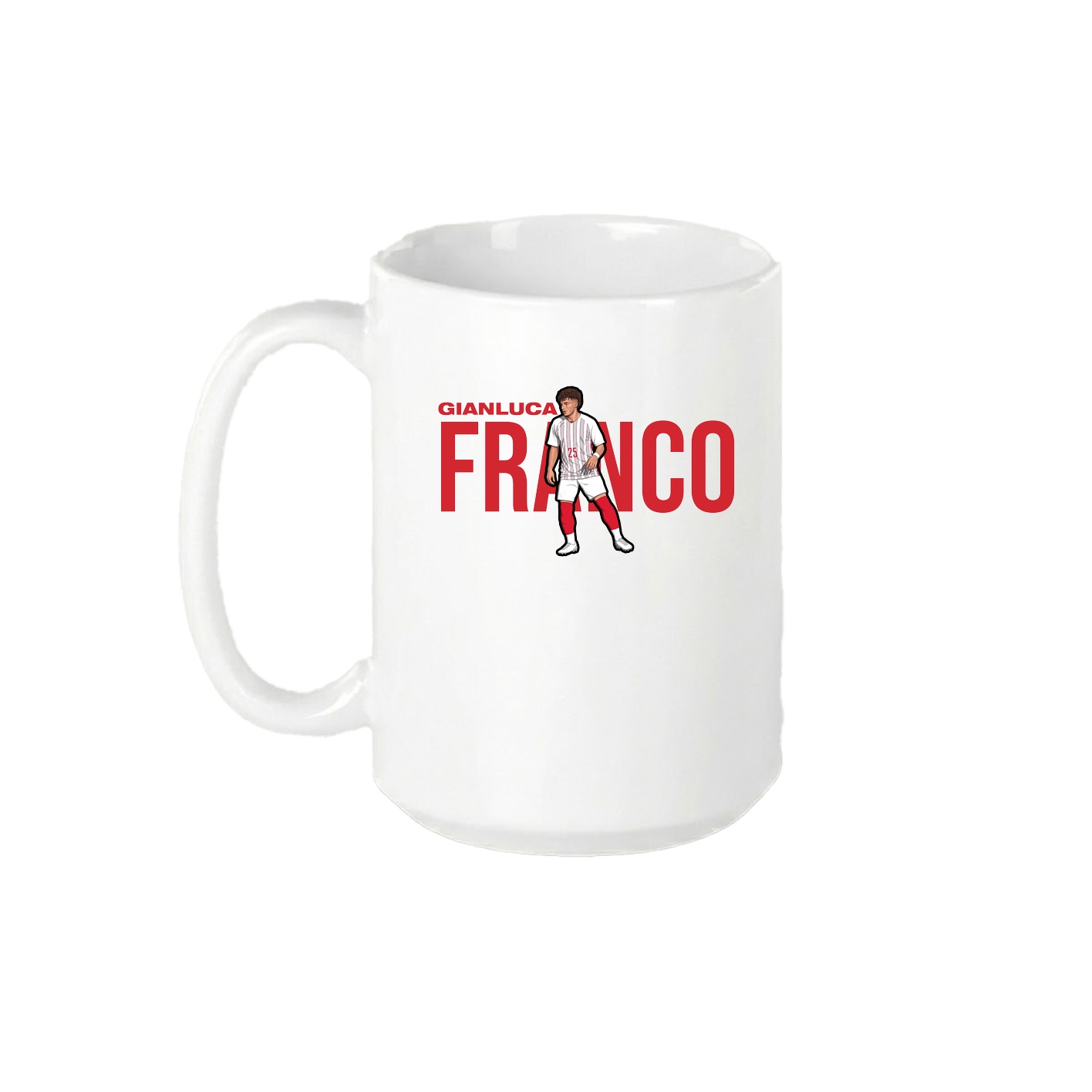 15oz Coffee Mug — Player Name in White