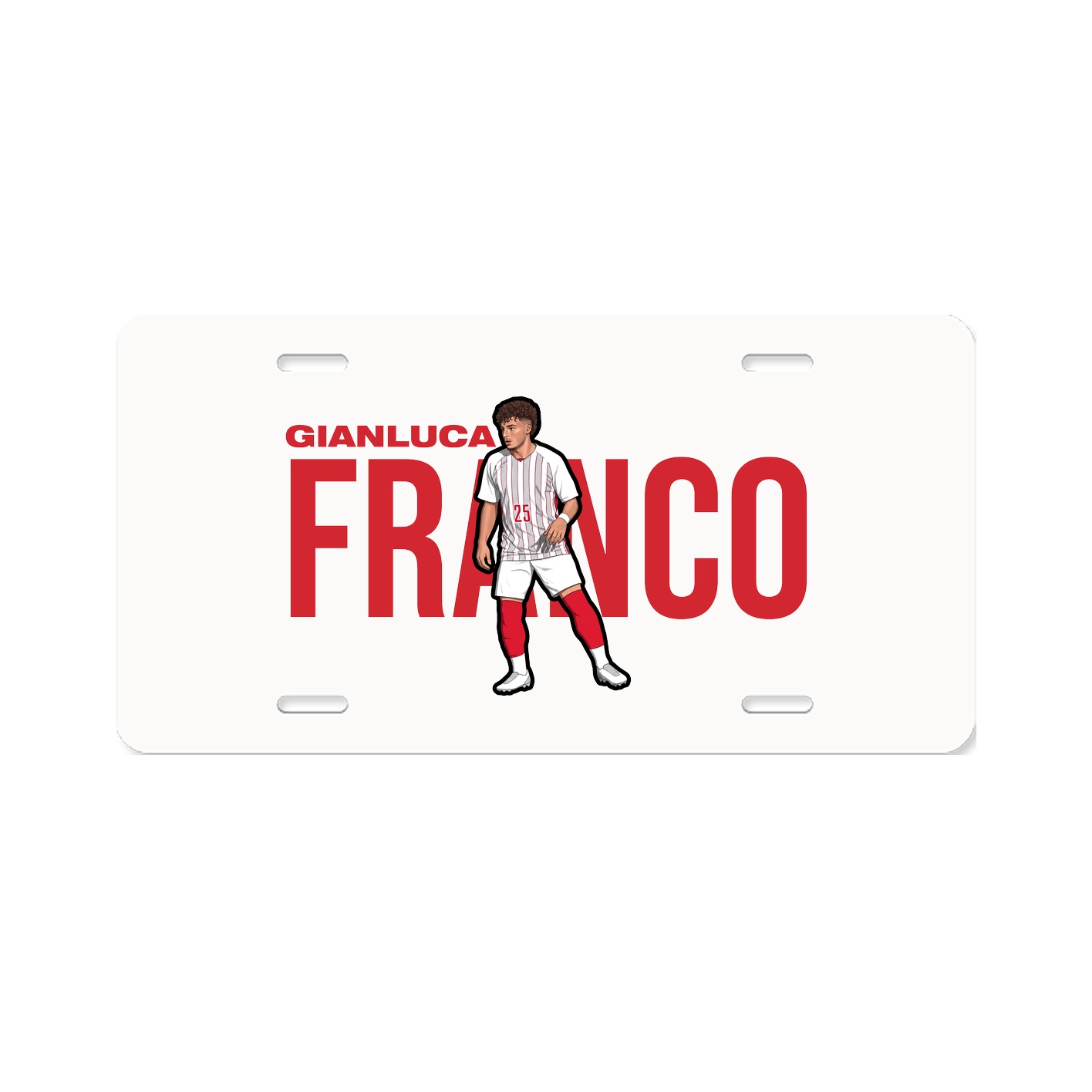 License Plate — Player Name in Classic