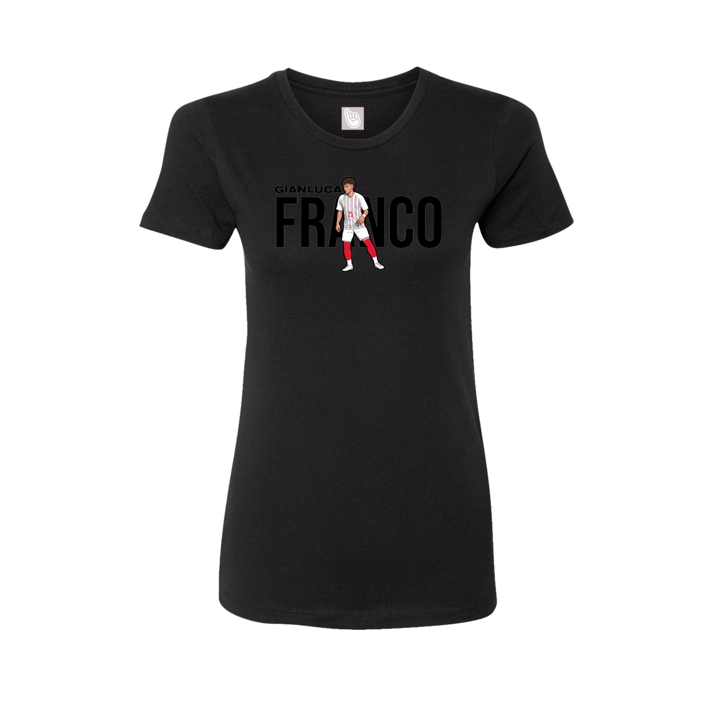 Womens Tee — Player Name in Black