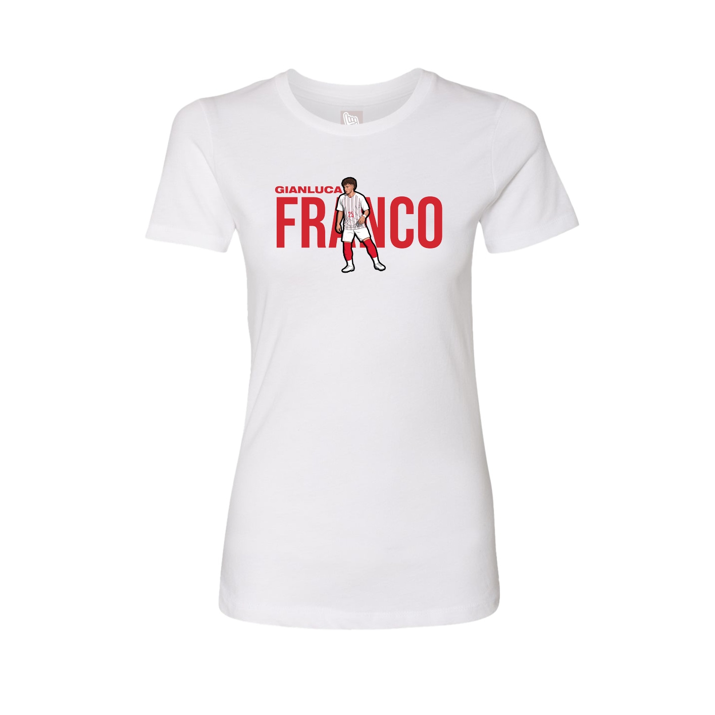 Womens Tee — Player Name in White