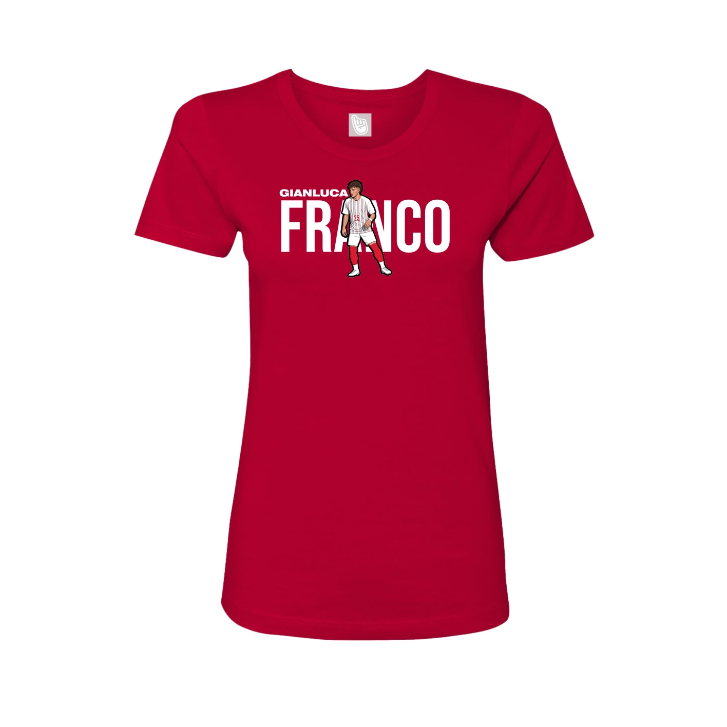 Womens Tee — Player Name in Red