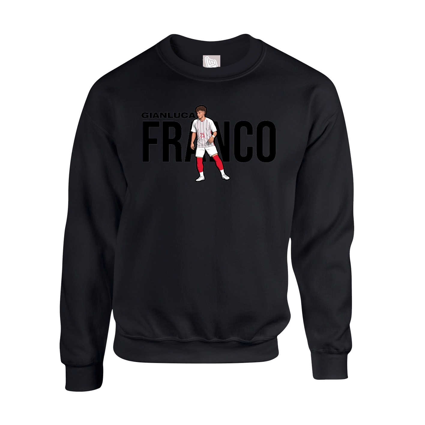 Fleece Crew — Player Name in Black