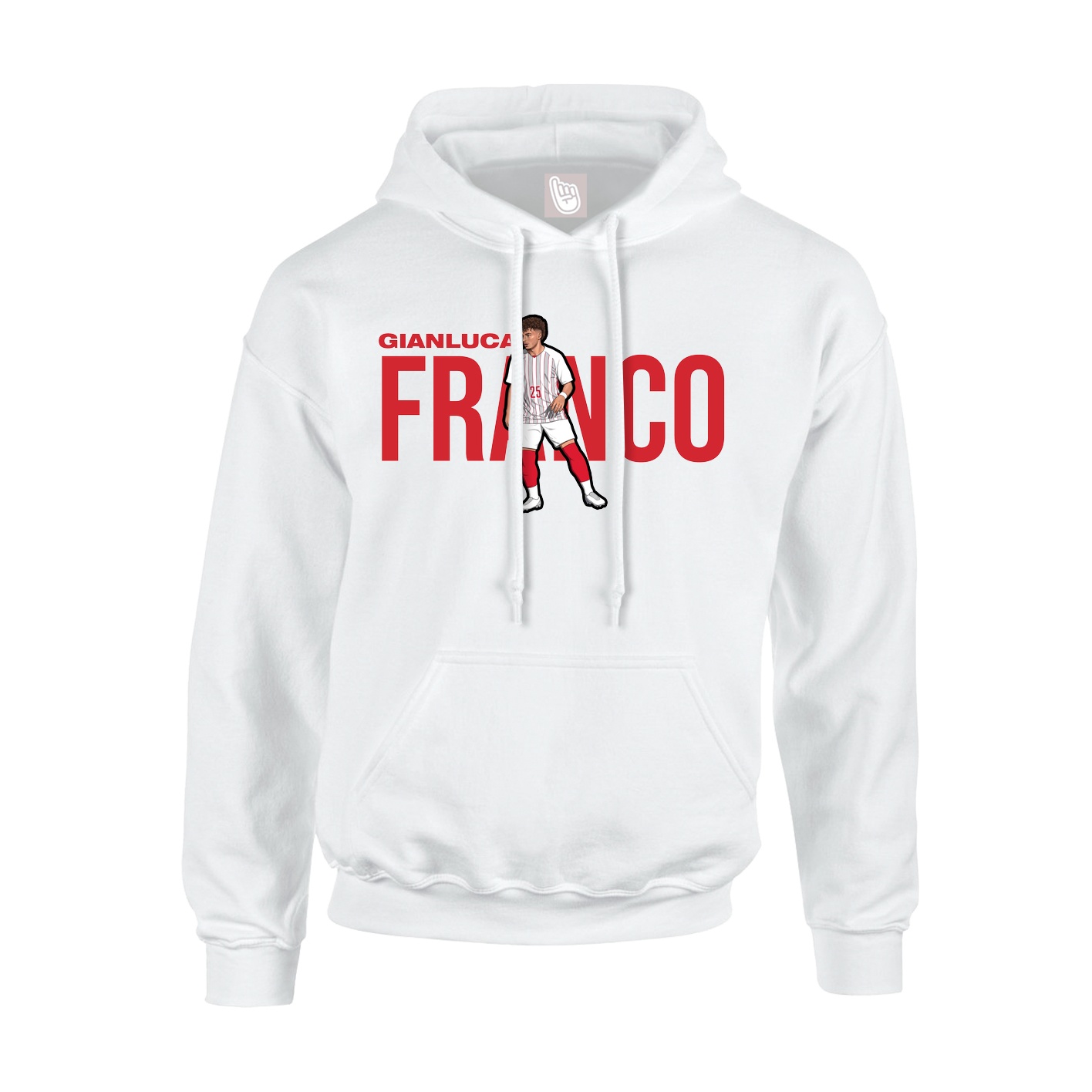 Youth Hoodie — Player Name in White
