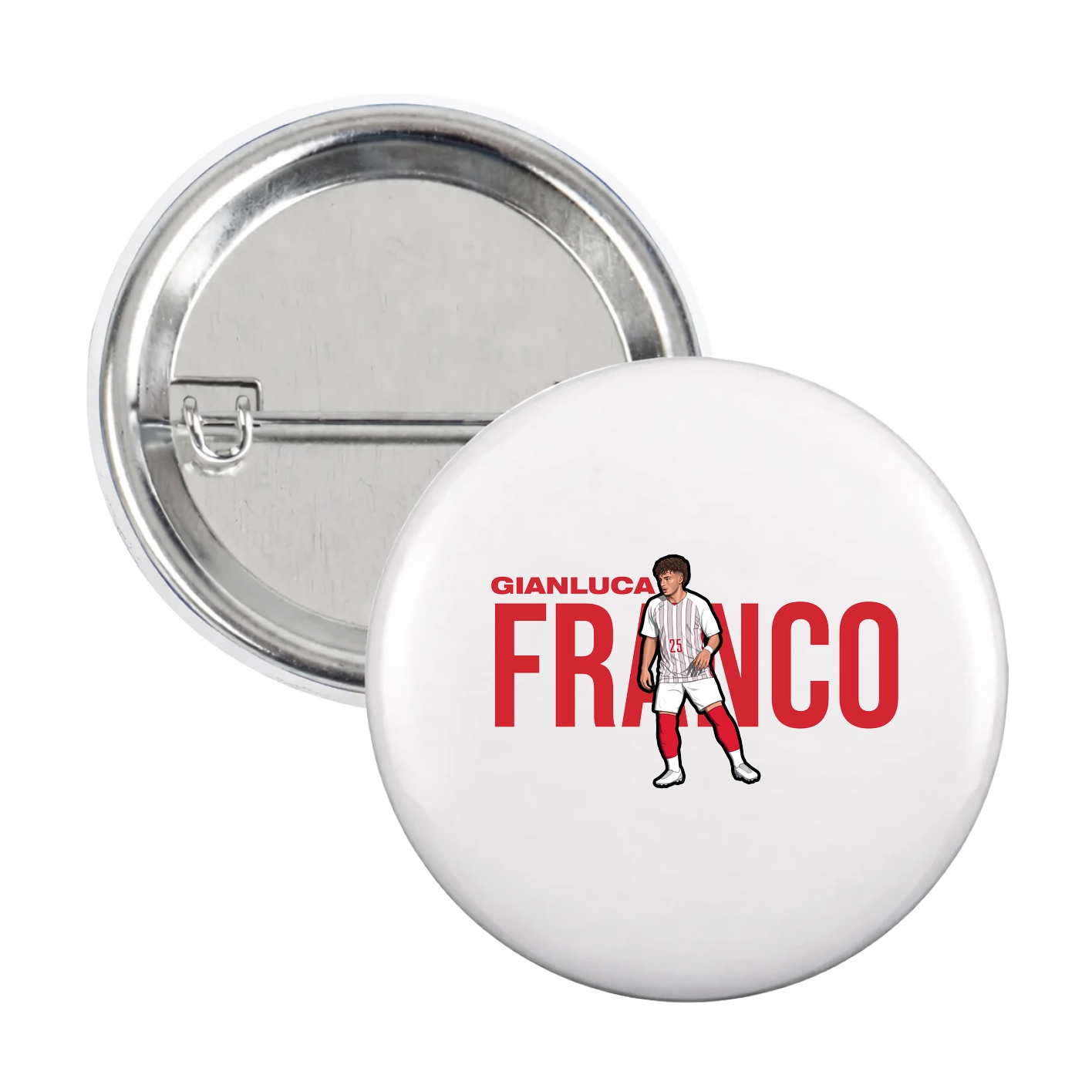 Game Day Button — Player Name in White
