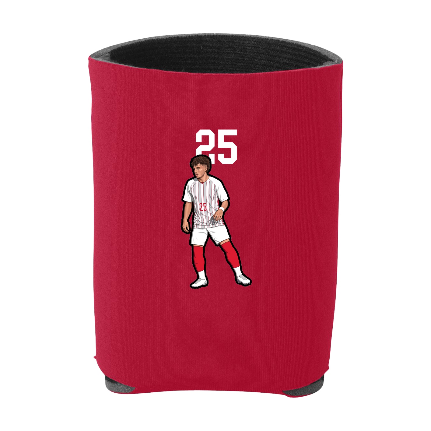 Can Holder — Number Top in Red