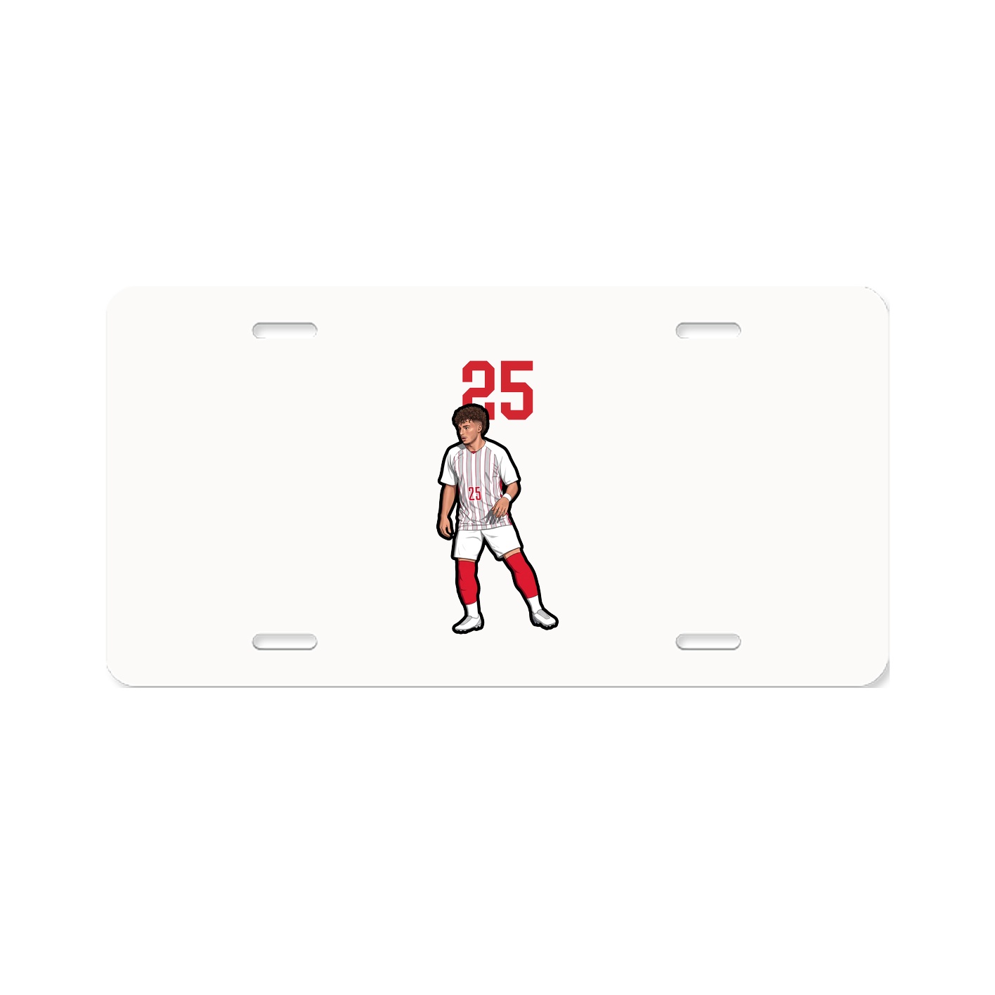 License Plate — Number Top in Classic