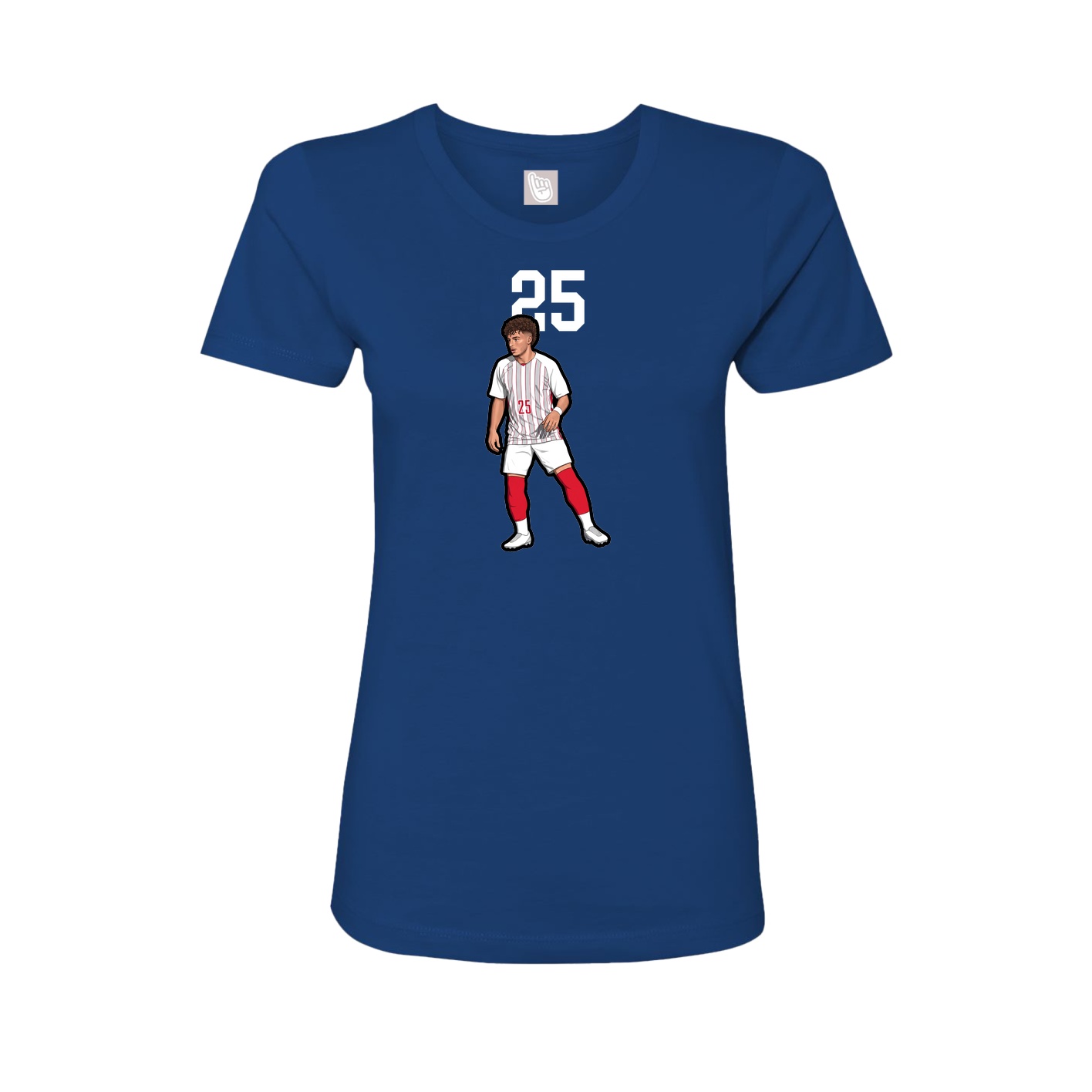 Womens Tee — Number Top in Royal