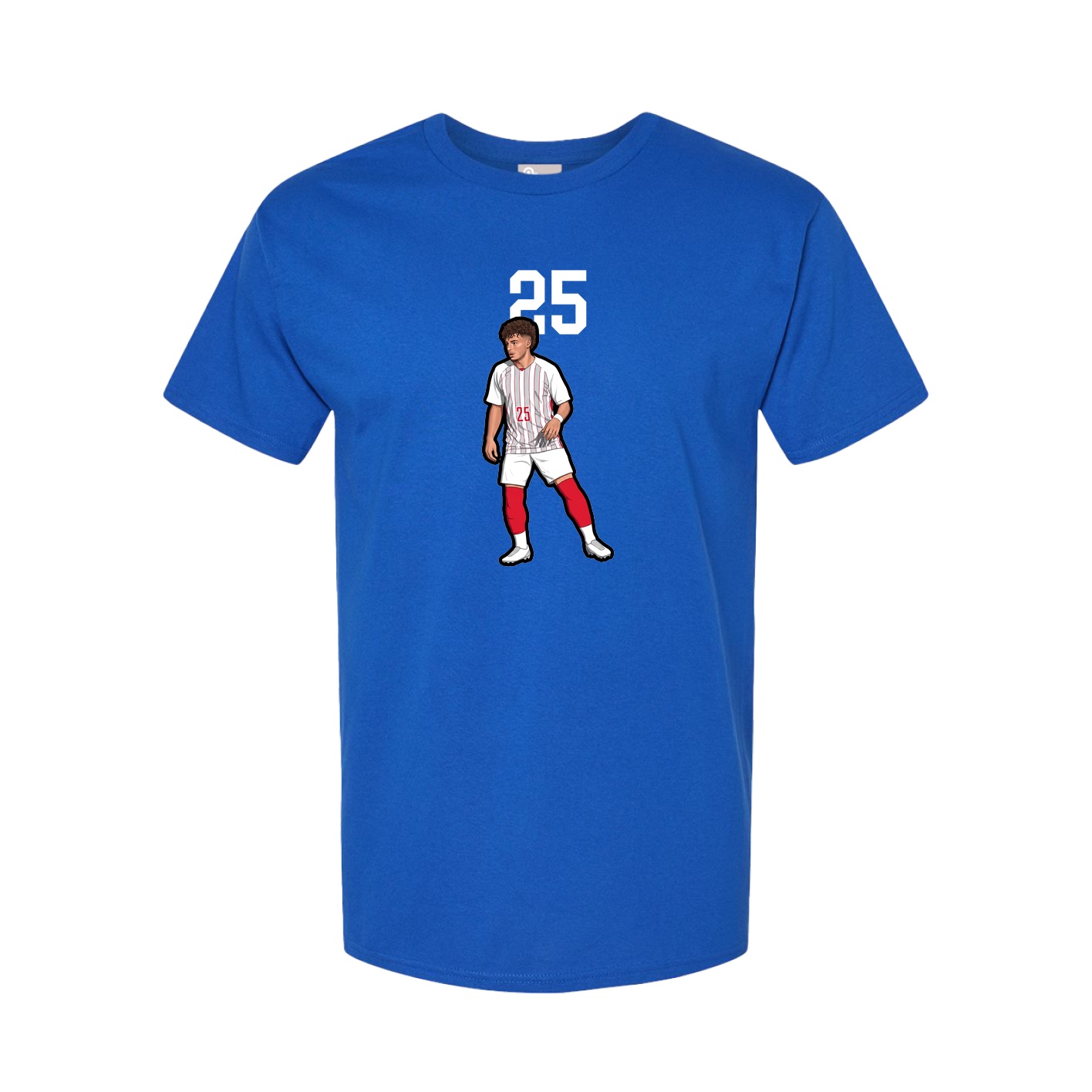 Youth Tee — Number Top in Royal