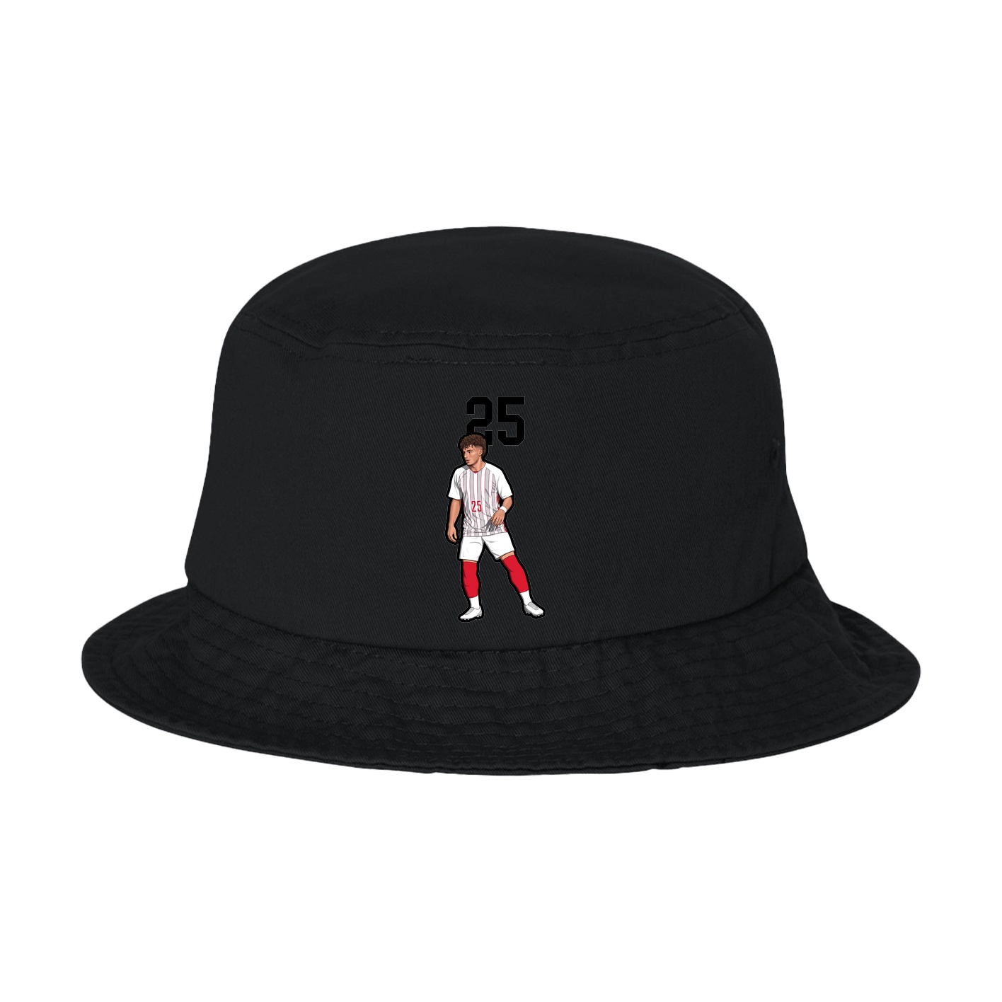 Bucket Cap — Number Top in Black