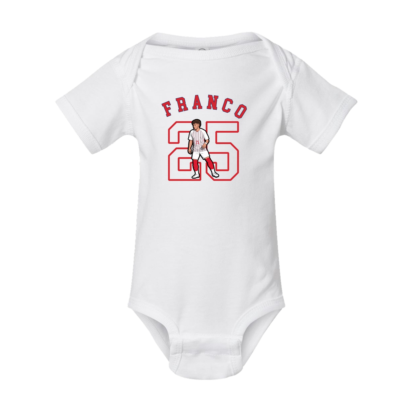 Baby Onesie — Shirsey Arch in White