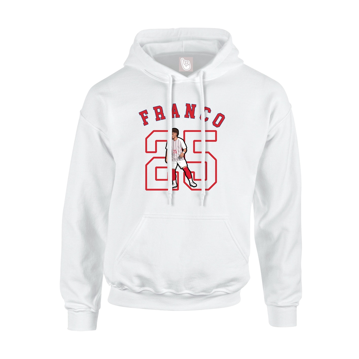 Youth Hoodie — Shirsey Arch in White