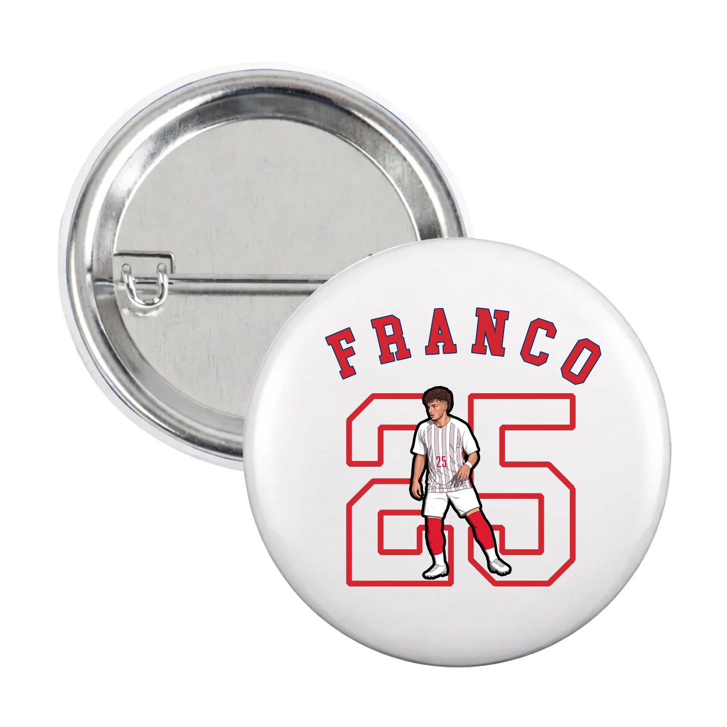 Game Day Button — Shirsey Arch in White