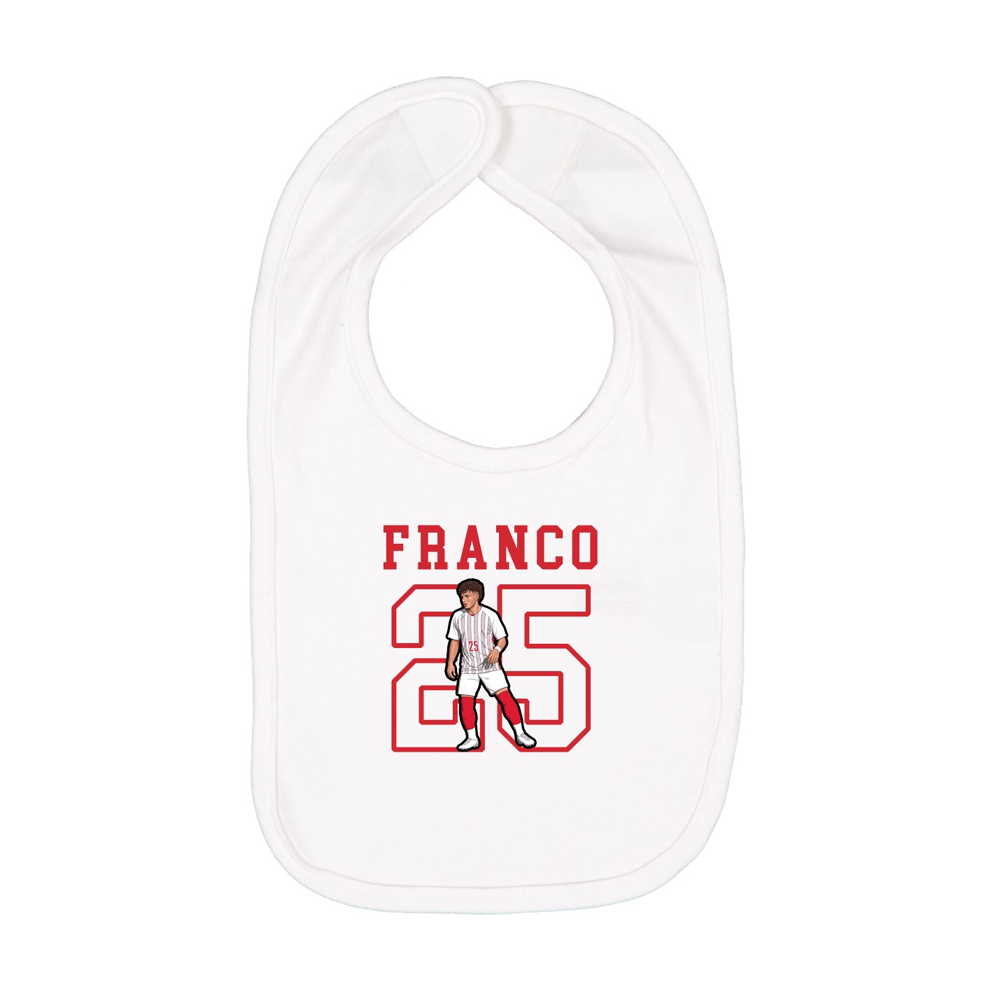 Infant Bib — Shirsey in White
