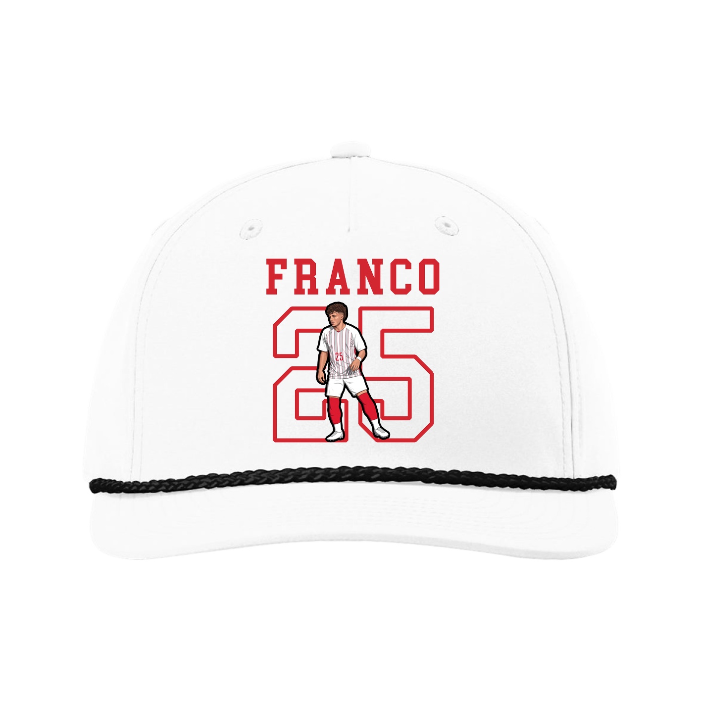 Five-Panel Classic Rope Cap — Shirsey in White
