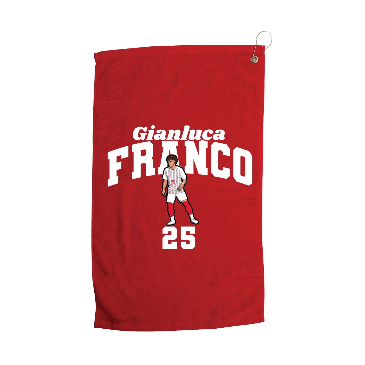 Golf Towel — Signature Arch in Red
