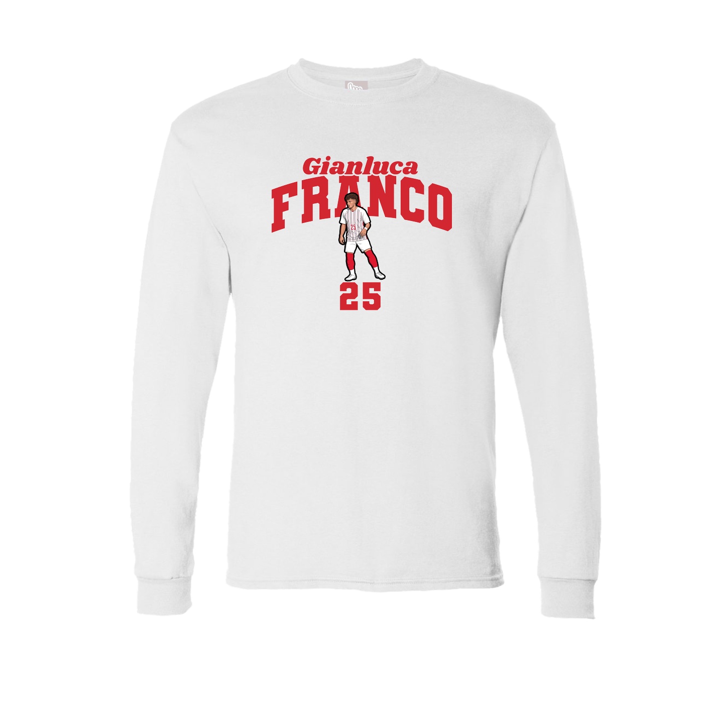Long Sleeve Tee — Signature Arch in White