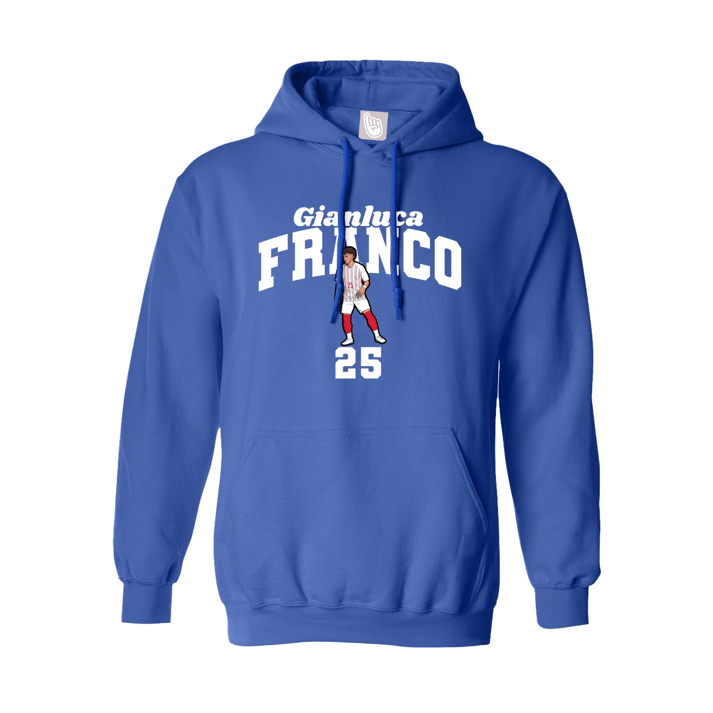 Youth Hoodie — Signature Arch in Royal
