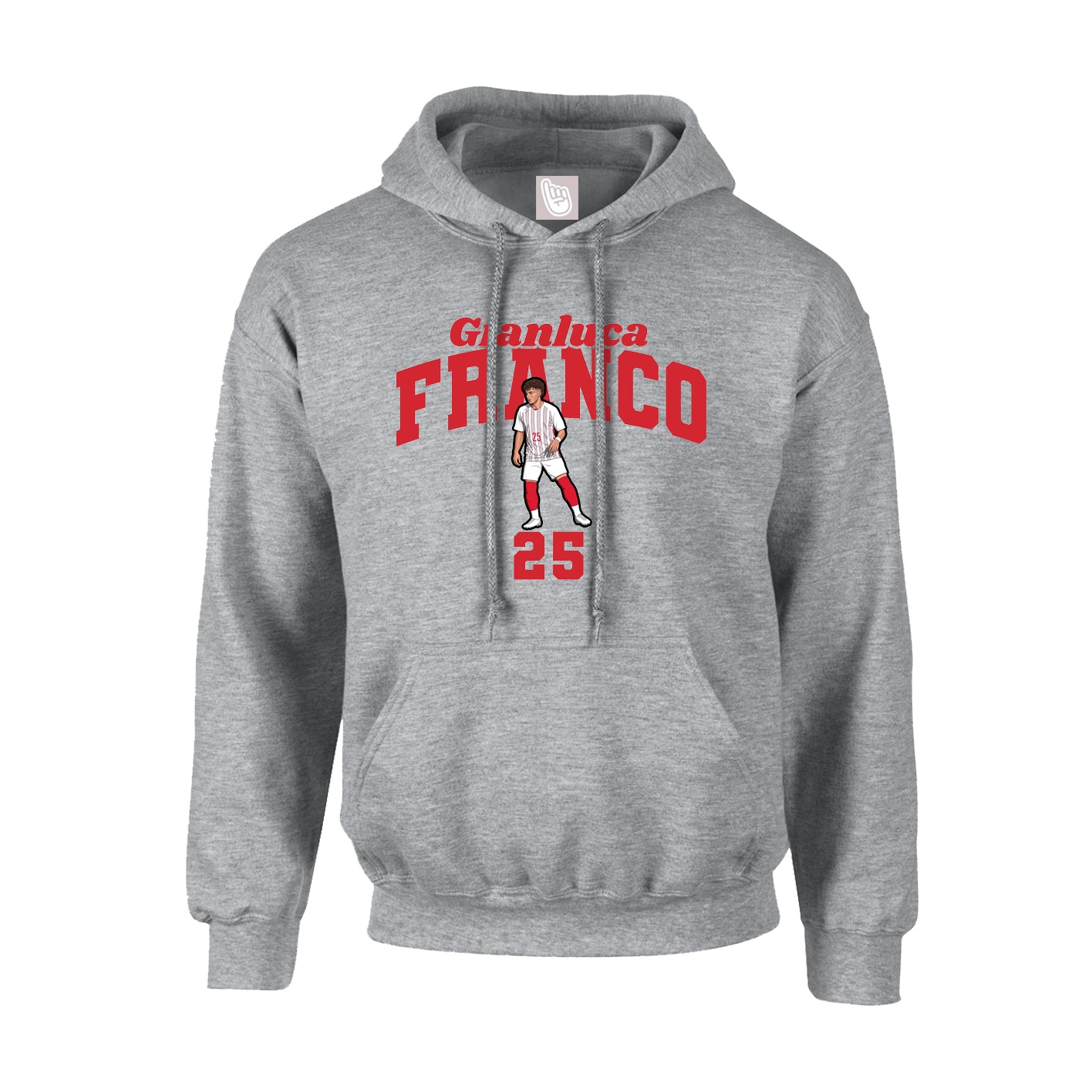 Youth Hoodie — Signature Arch in Grey
