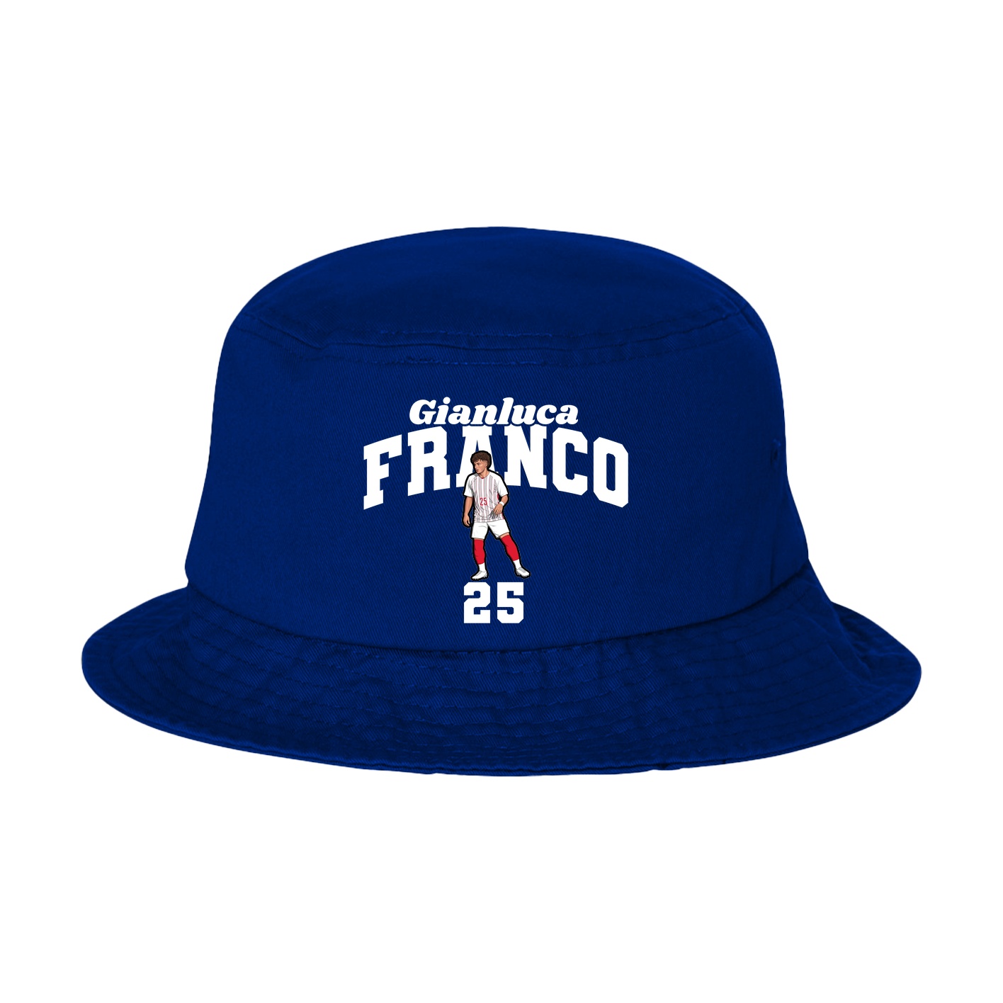 Bucket Cap — Signature Arch in Royal Blue