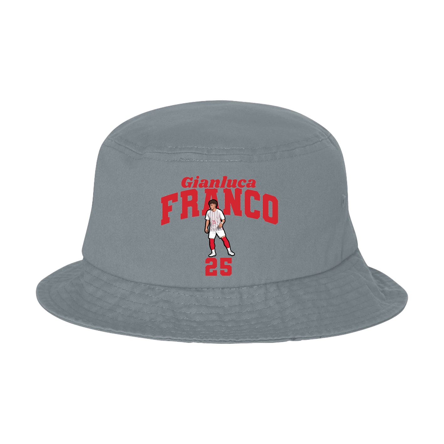 Bucket Cap — Signature Arch in Grey