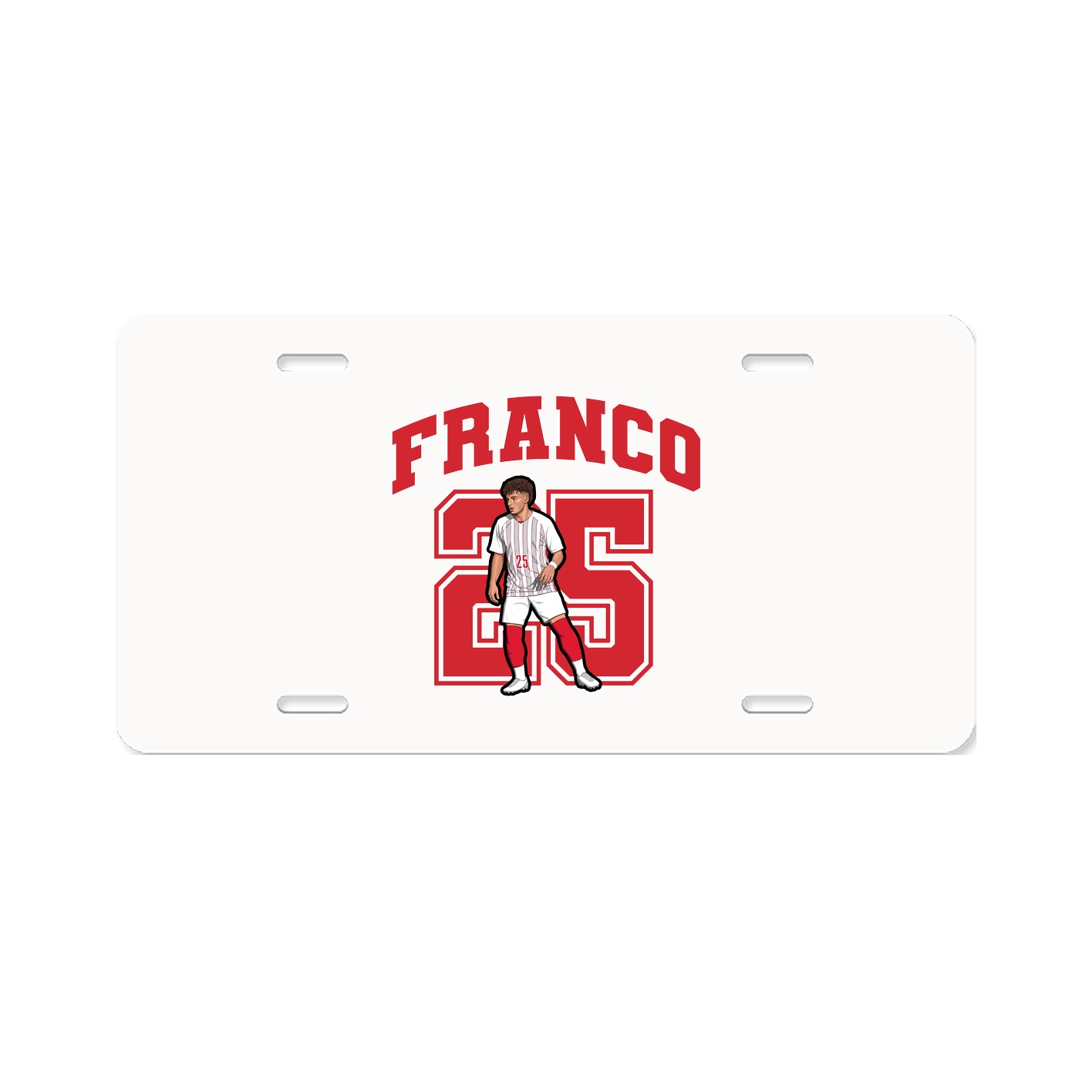 License Plate — Number in Classic
