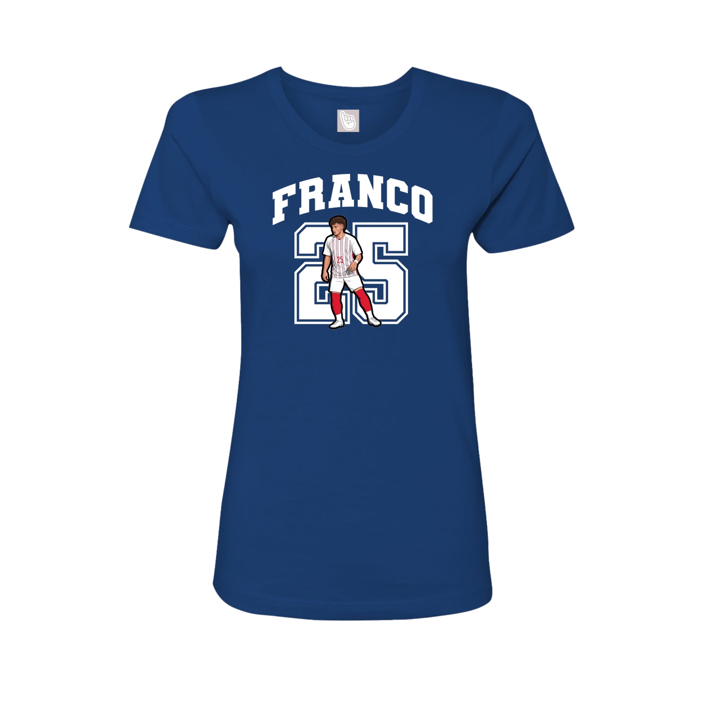 Womens Tee — Number in Royal