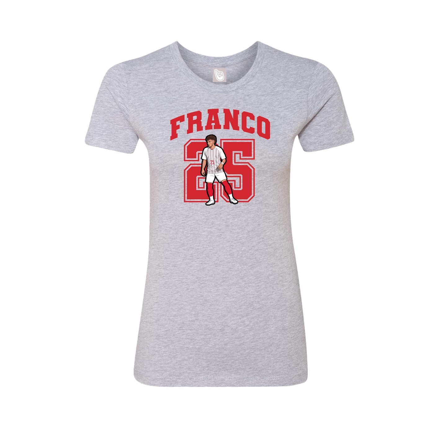 Womens Tee — Number in Grey