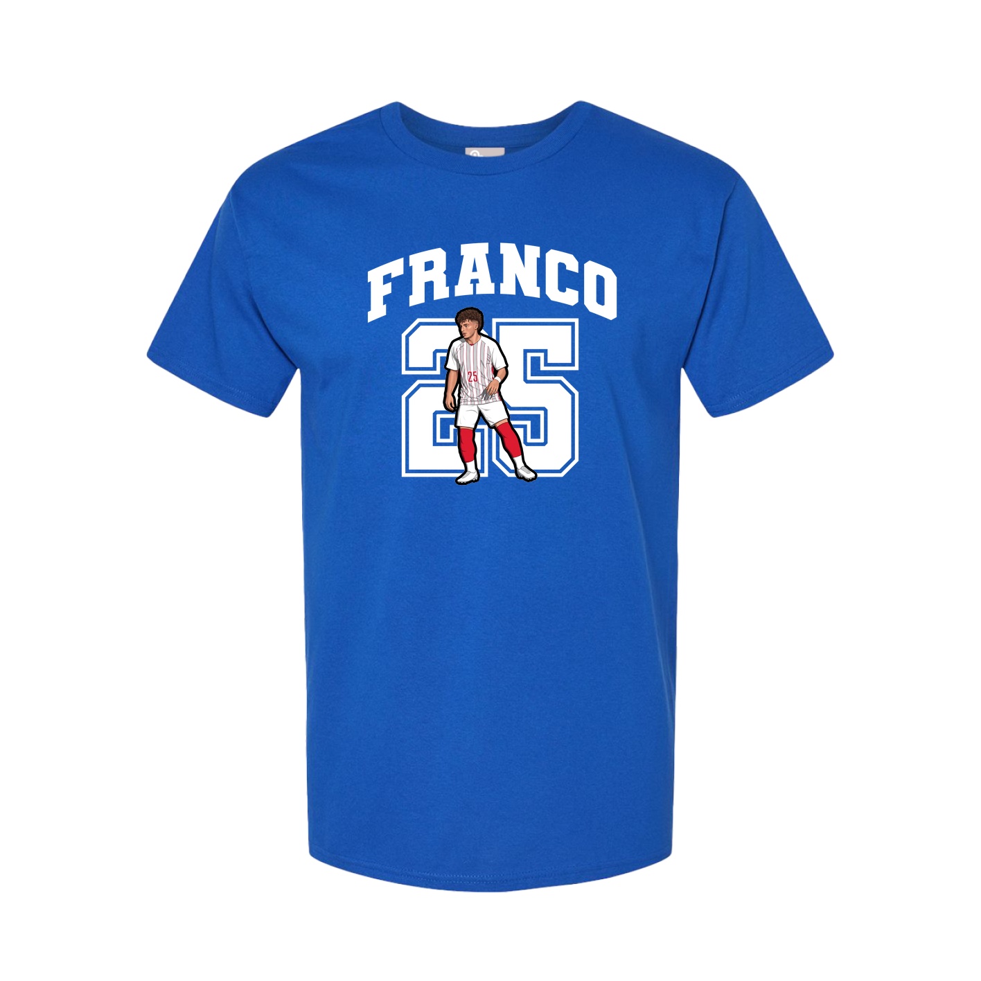 Youth Tee — Number in Royal