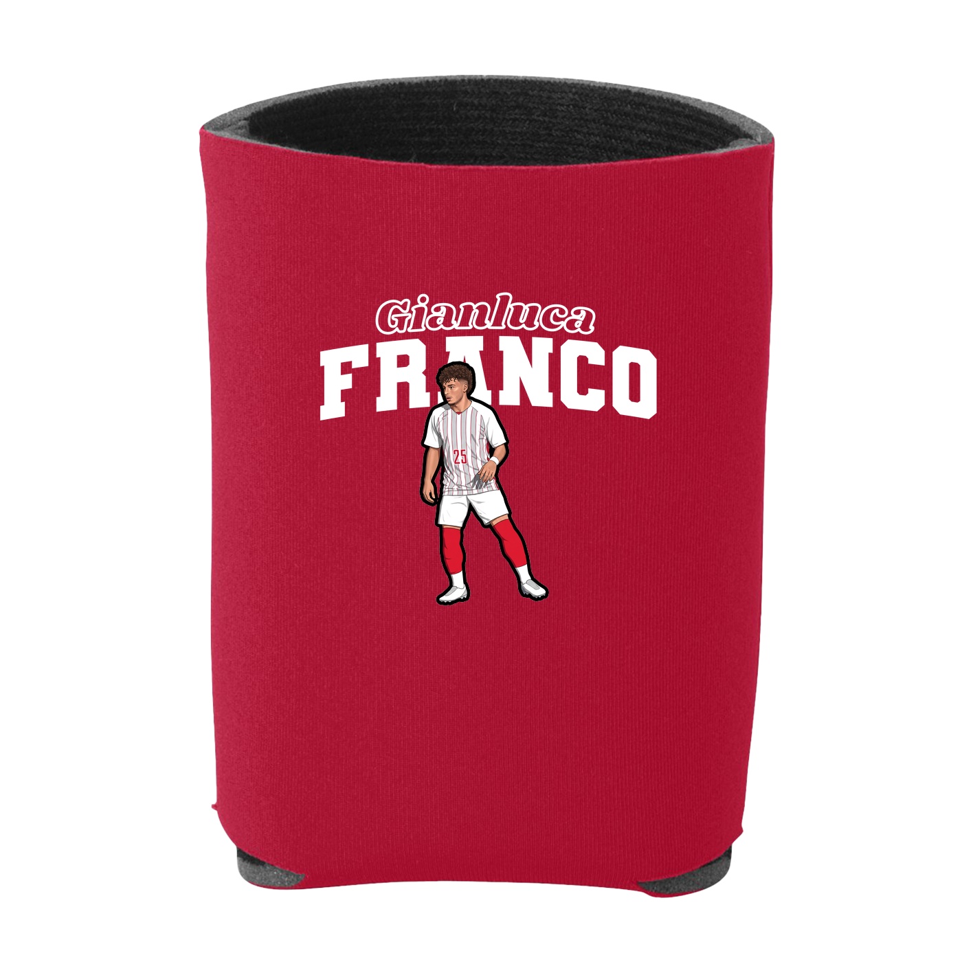 Can Holder — Name Arch in Red