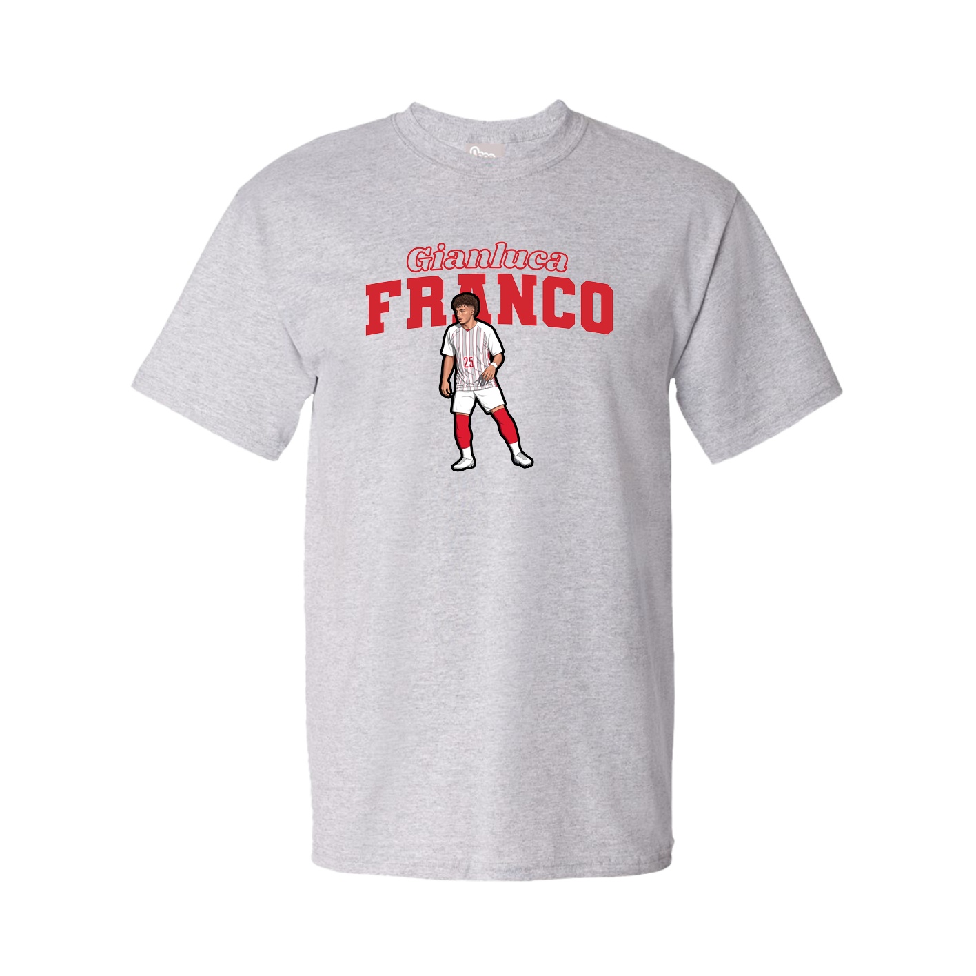 Youth Tee — Name Arch in Grey
