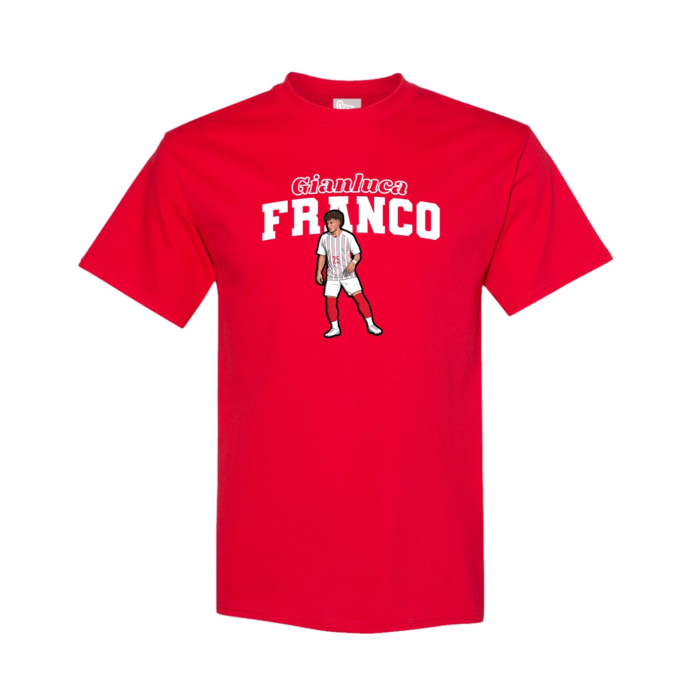 Youth Tee — Name Arch in Red