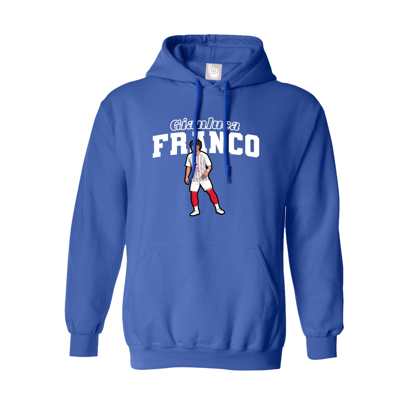 Hoodie — Name Arch in Royal
