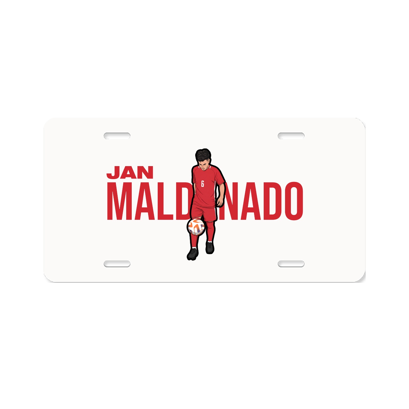 License Plate — Player Name in Classic