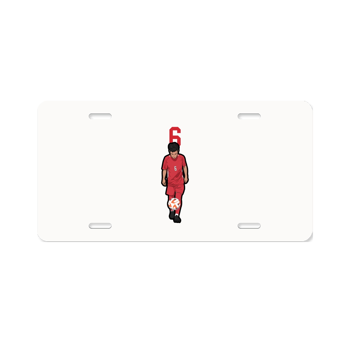 License Plate — Number Top in Classic