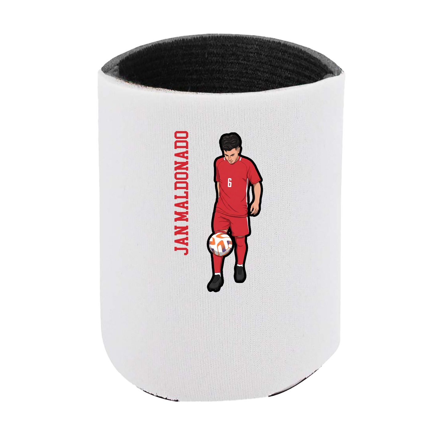 Can Holder — Name Vertical in White