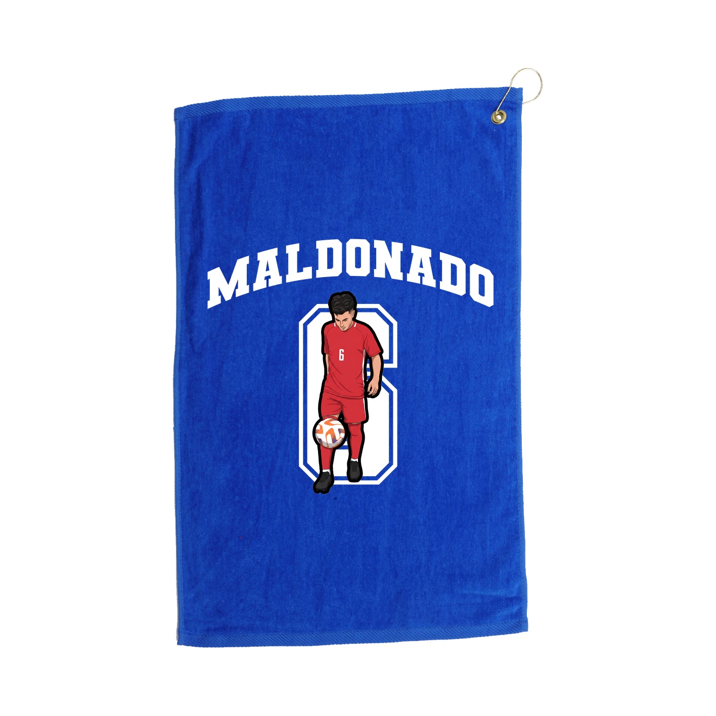 Golf Towel — Number in Royal