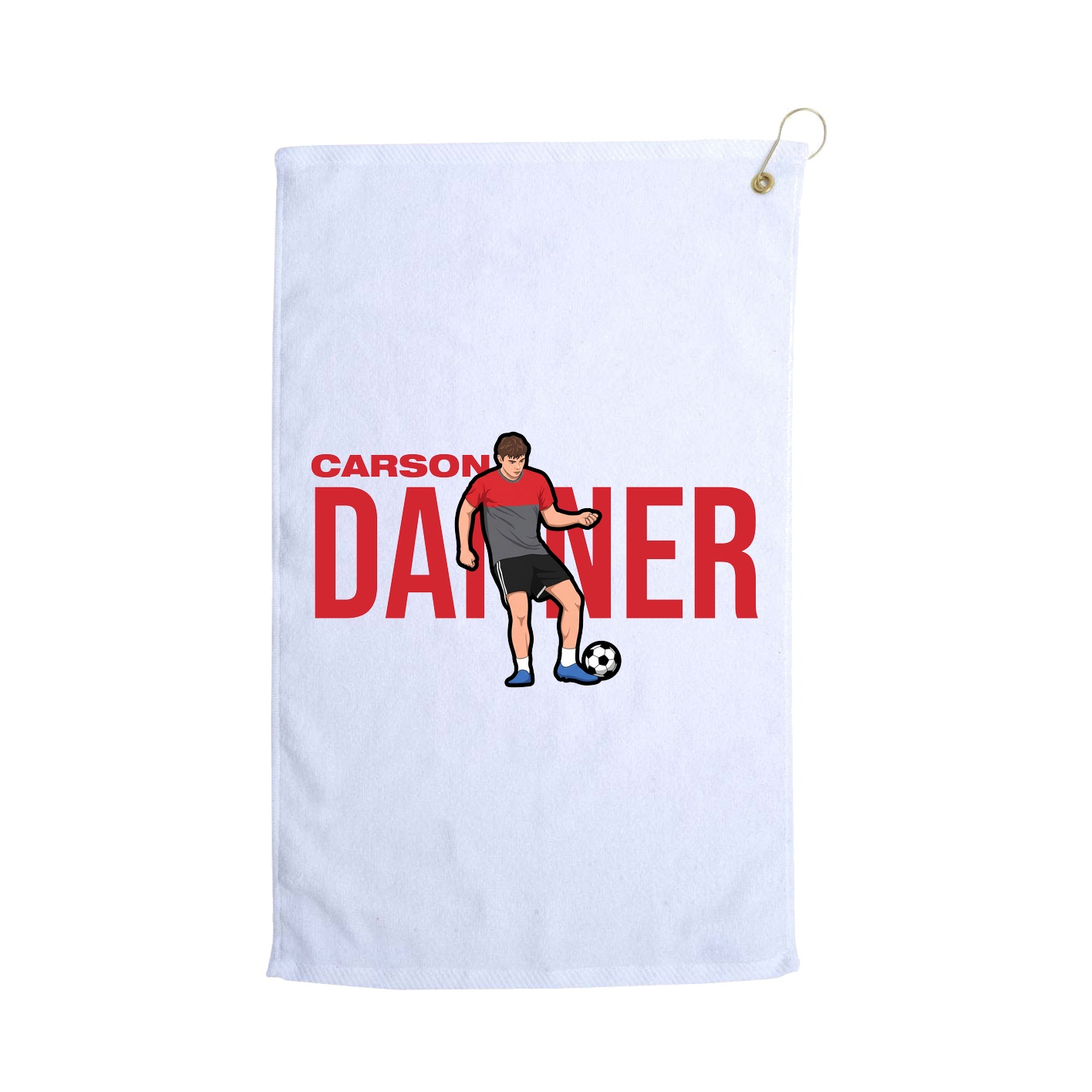 Golf Towel — Player Name in White
