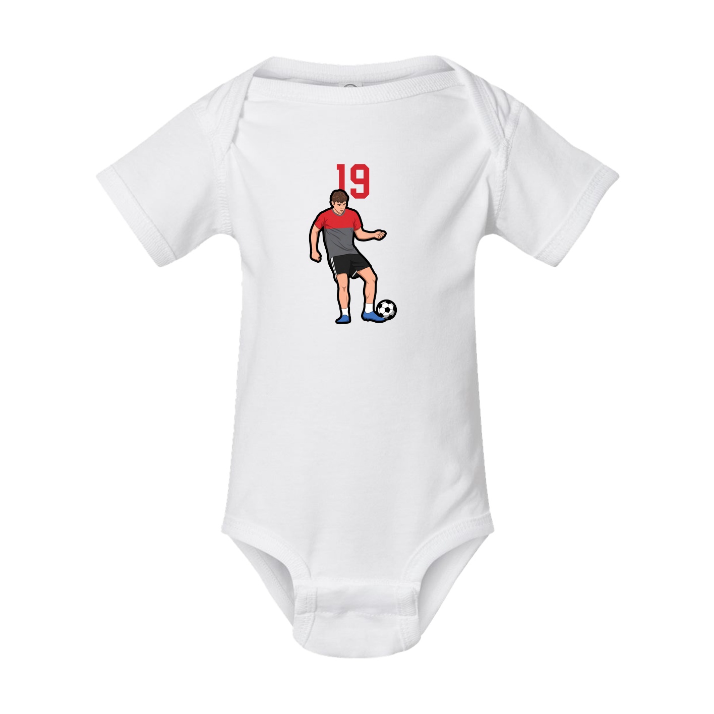Baby Onesie — Number Top in White