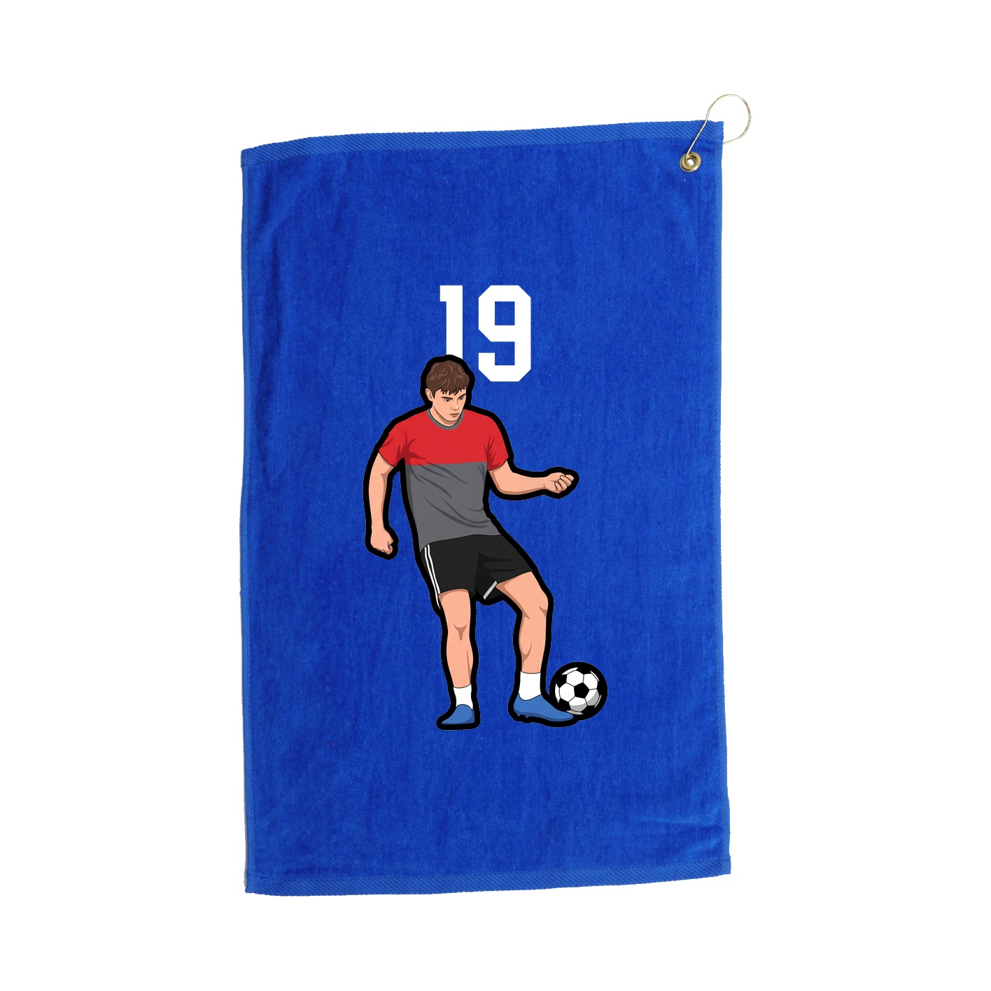 Golf Towel — Number Top in Royal