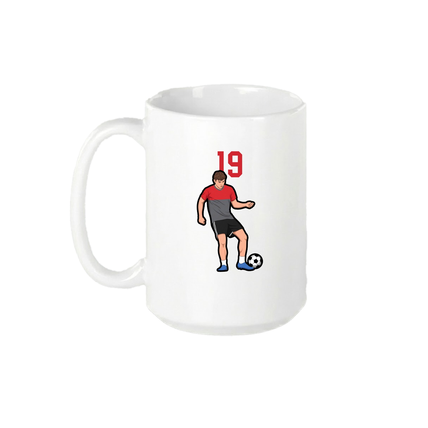 15oz Coffee Mug — Number Top in White