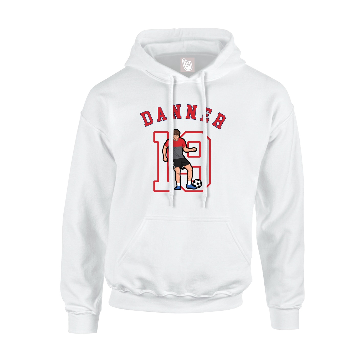 Youth Hoodie — Shirsey Arch in White