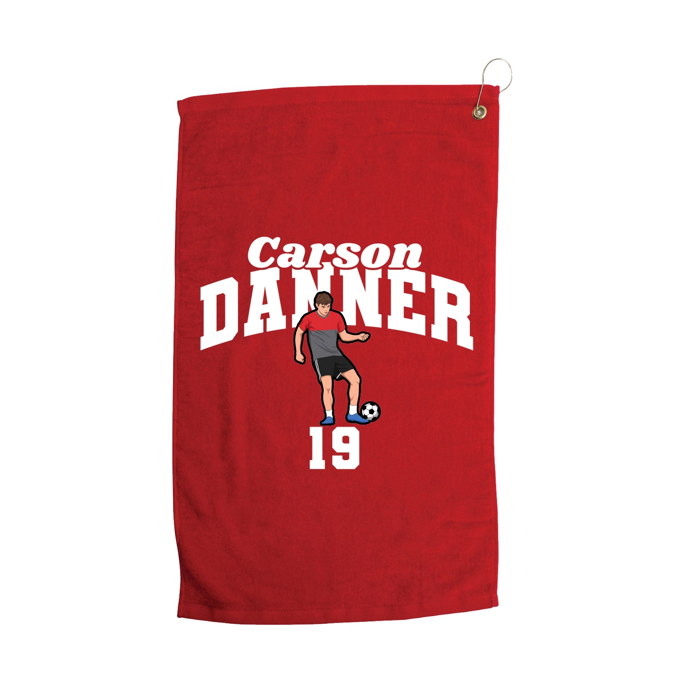 Golf Towel — Signature Arch in Red