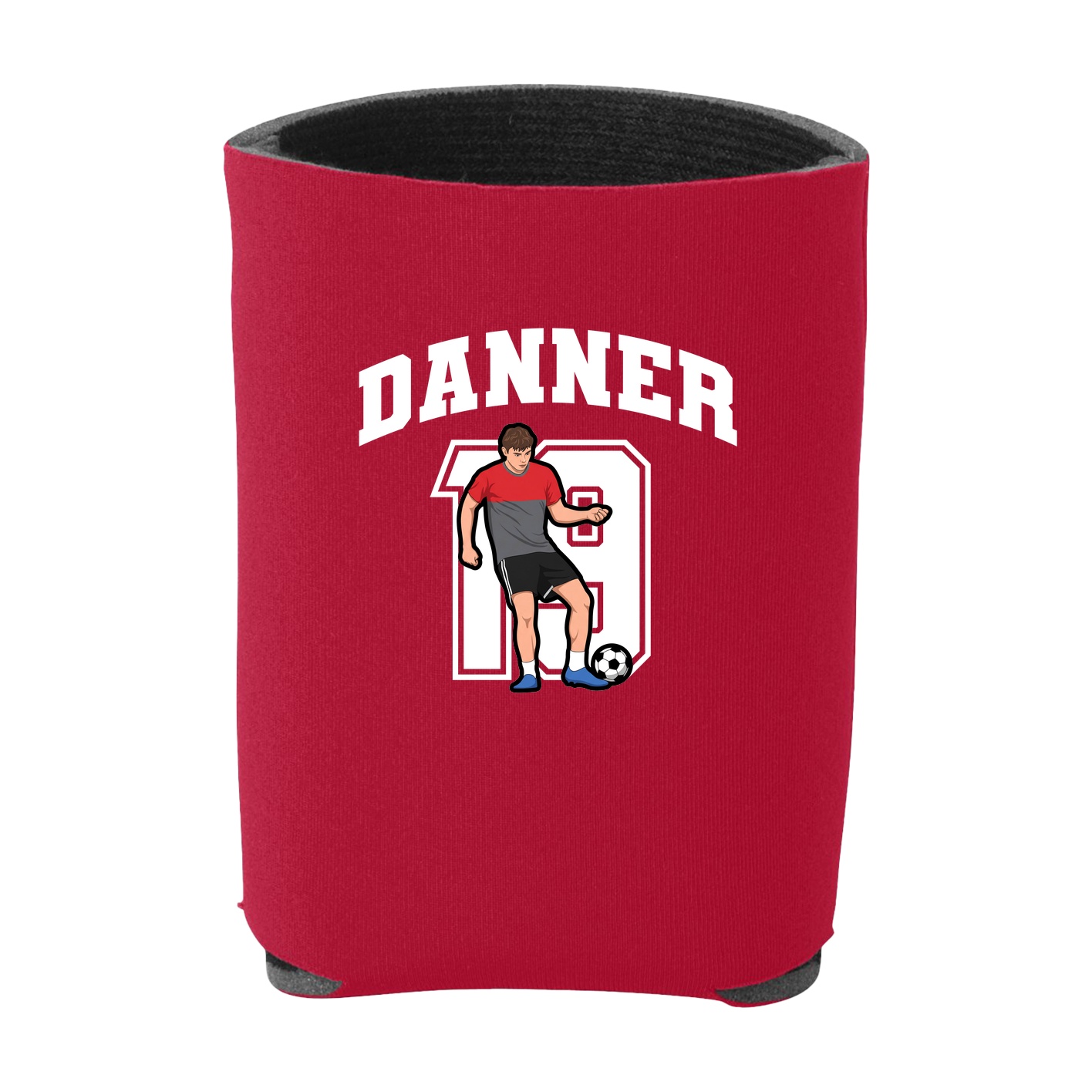 Can Holder — Number in Red