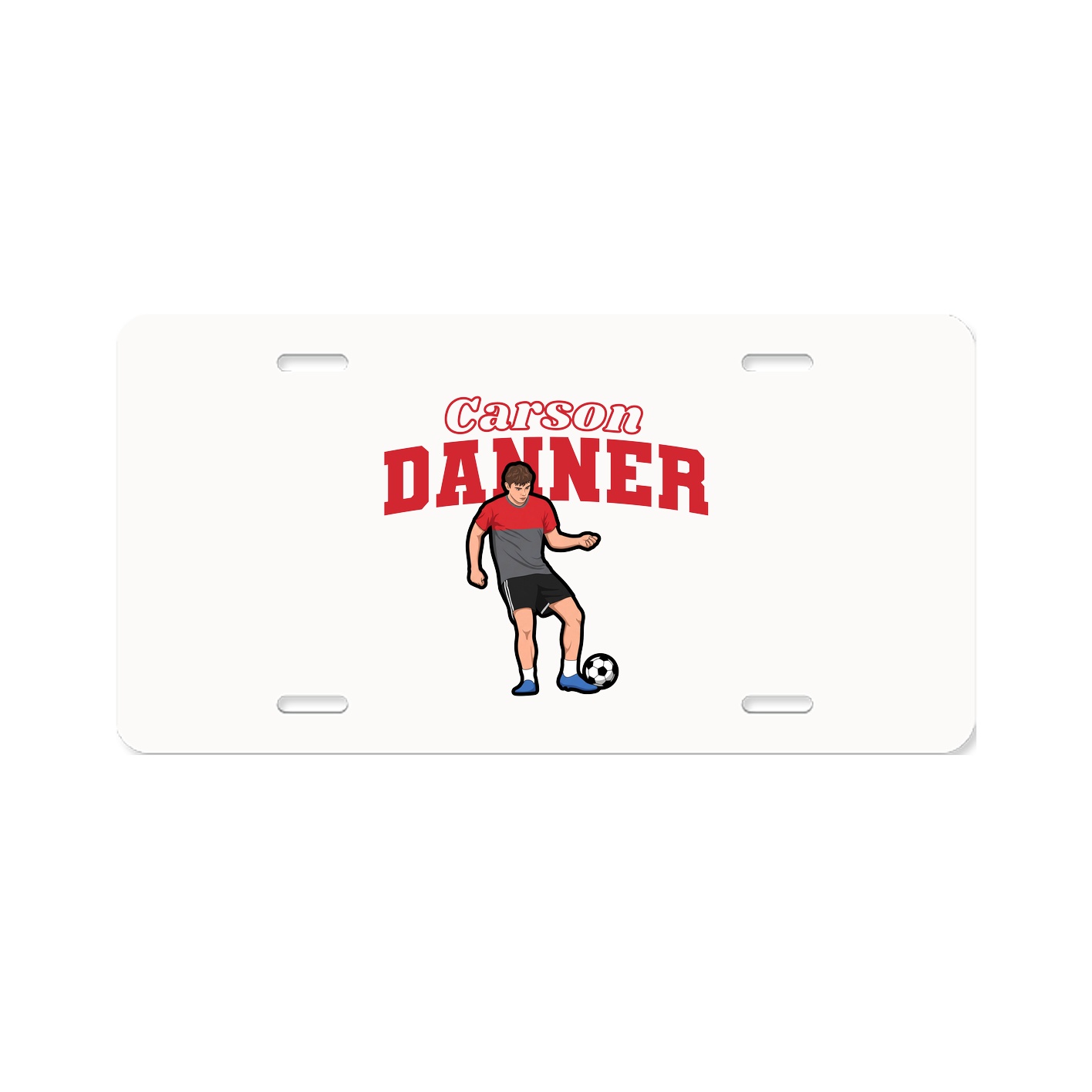 License Plate — Name Arch in Classic