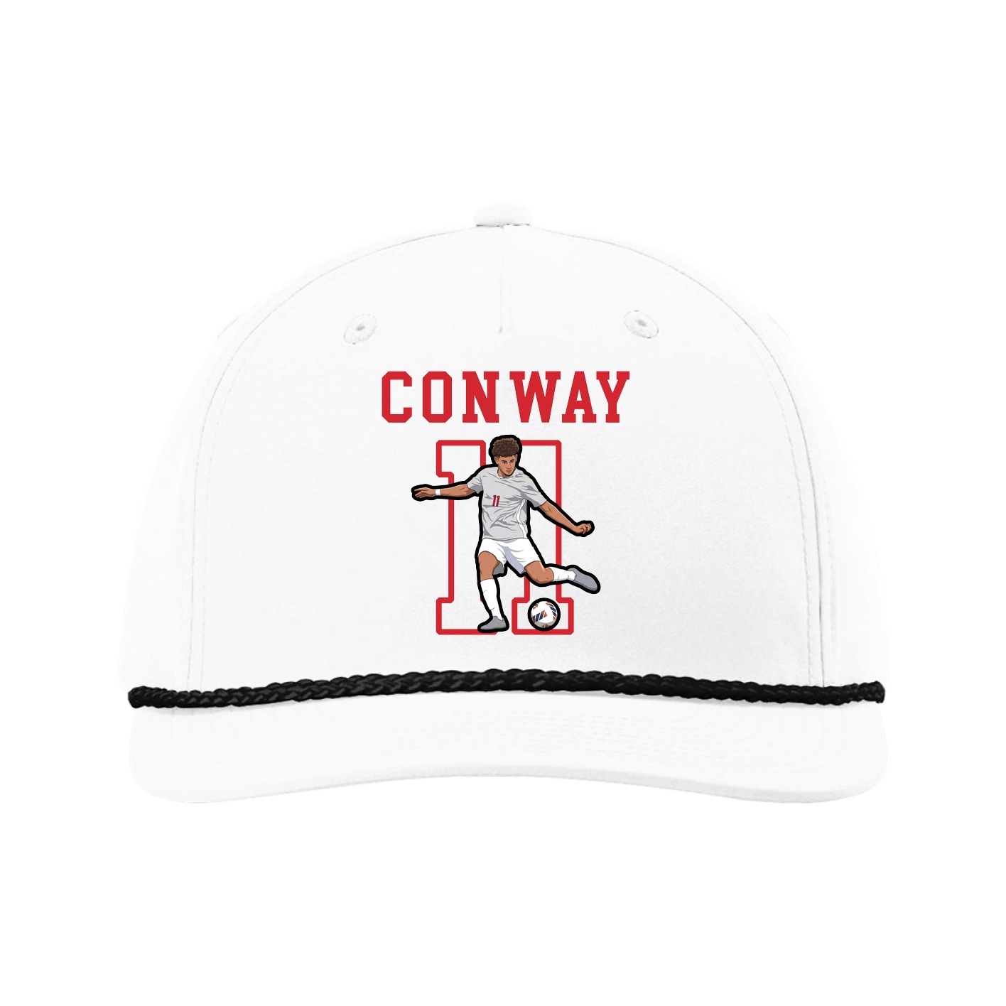 Five-Panel Classic Rope Cap — Shirsey in White
