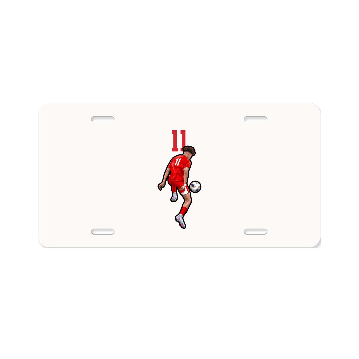License Plate — Number Top in Classic