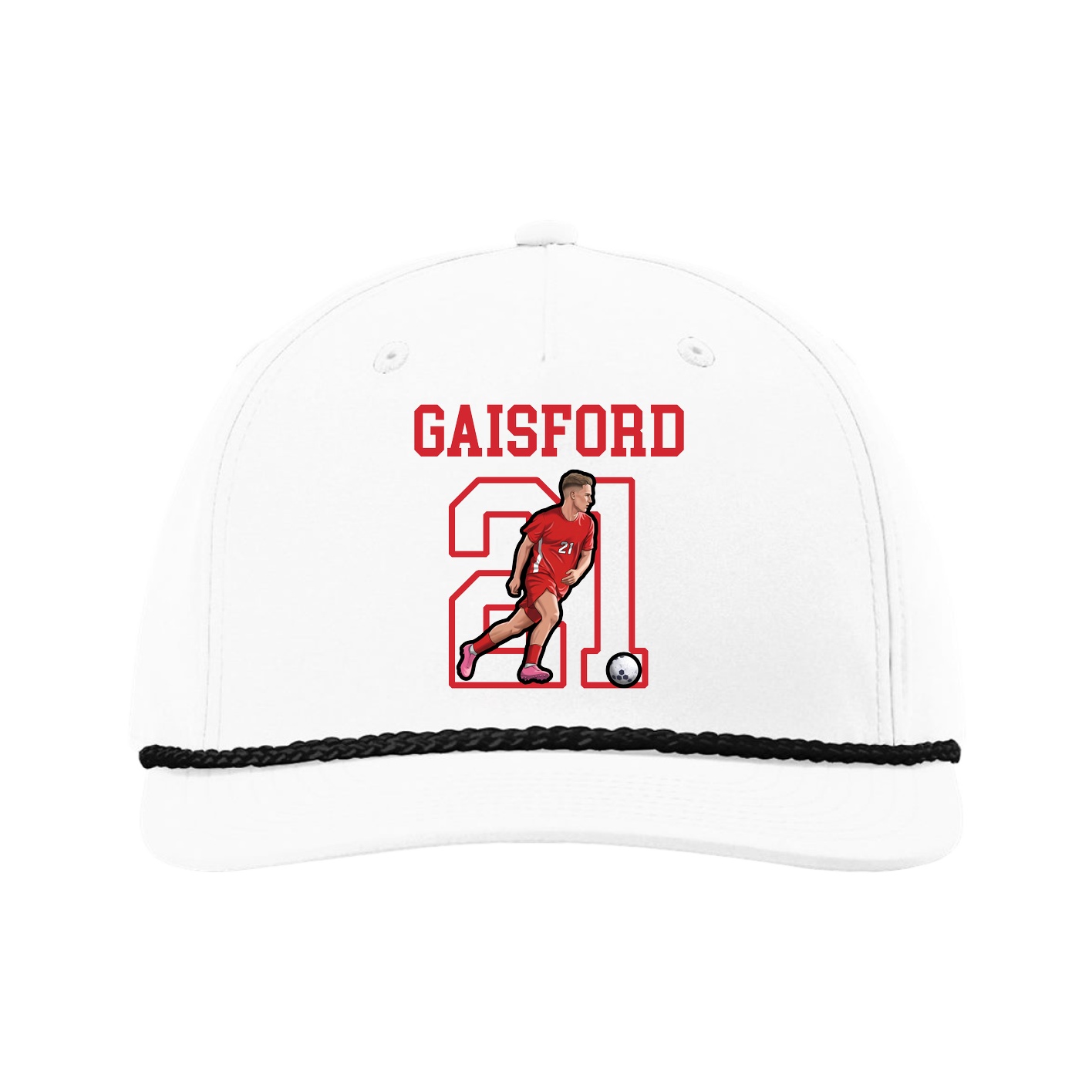 Five-Panel Classic Rope Cap — Shirsey in White