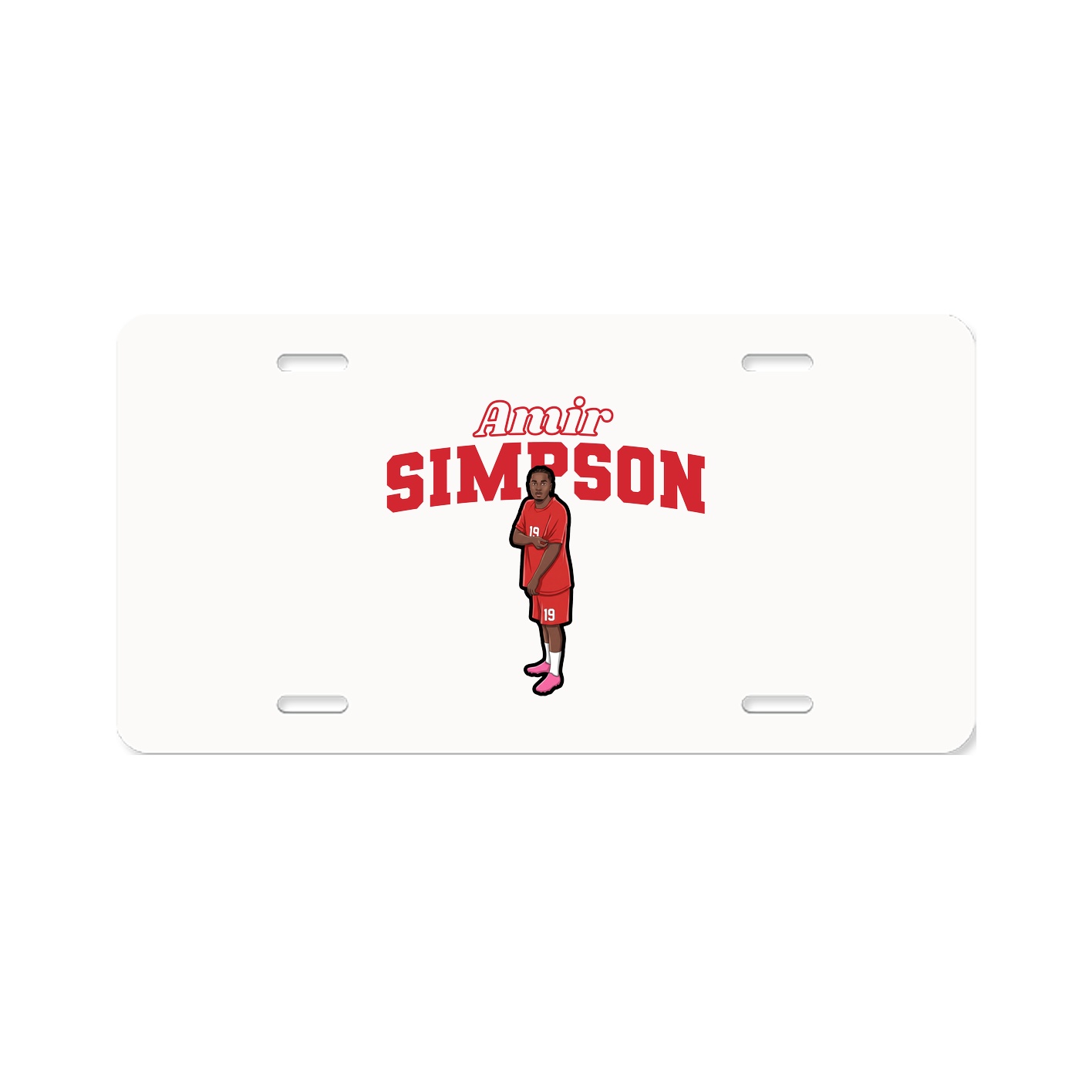 License Plate — Name Arch in Classic