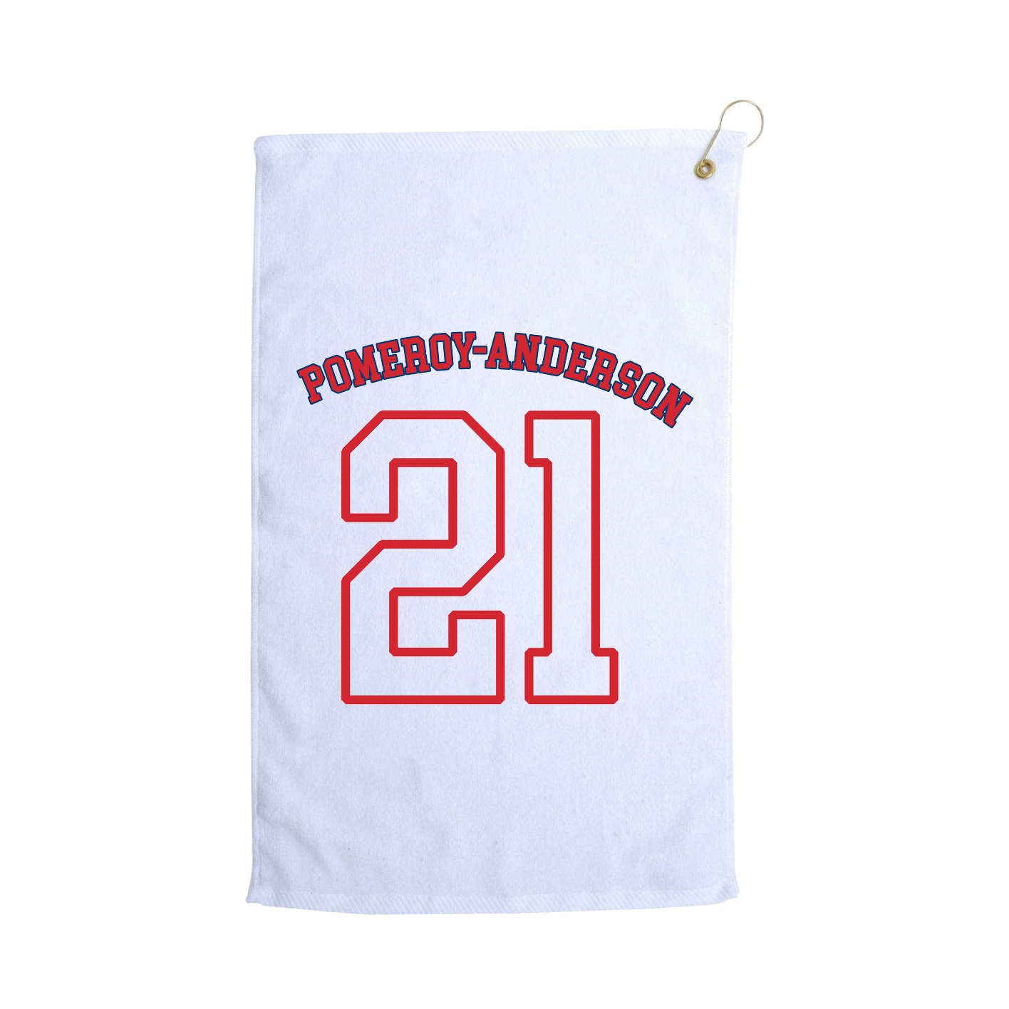 Golf Towel — Shirsey Arch in White